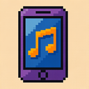 icon_music_smartphone_pixel_art icon preview