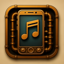 icon_music_smartphone_steampunk icon preview