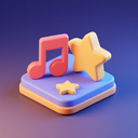 icon_music_star_3d_isometric icon preview