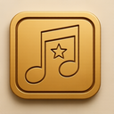 icon_music_star_embossed icon preview