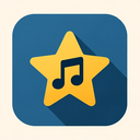 icon_music_star_flat_design icon preview