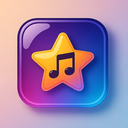 icon_music_star_glassy icon preview