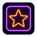 icon_music_star_neon icon preview