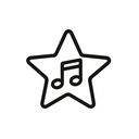 icon_music_star_outline icon preview