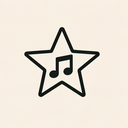 icon_music_star_thin icon preview