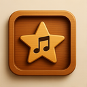 icon_music_star_wooden icon preview