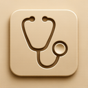 icon_music_stethoscope_embossed icon preview