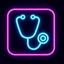icon_music_stethoscope_neon icon preview