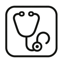 icon_music_stethoscope_outline icon preview