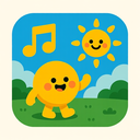 icon_music_sun_cartoon icon preview