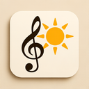 icon_music_sun_elegant icon preview