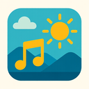 icon_music_sun_flat_design icon preview
