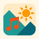 icon_music_sun_geometric icon preview