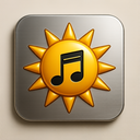 icon_music_sun_metallic icon preview