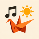 icon_music_sun_origami icon preview