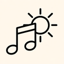 icon_music_sun_outline icon preview