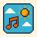 icon_music_sun_pixel_art icon preview