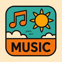icon_music_sun_retro icon preview
