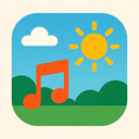 icon_music_sun_rounded icon preview
