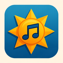 icon_music_sun_sharp_edges icon preview
