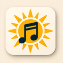 icon_music_sun_symmetrical icon preview