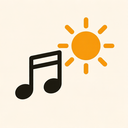 icon_music_sun_thin icon preview