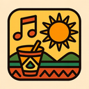 icon_music_sun_tribal icon preview