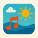 icon_music_sun_vector icon preview