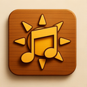 icon_music_sun_wooden icon preview