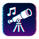 icon_music_telescope_digital_glitch icon preview