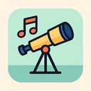 icon_music_telescope_flat_pastel icon preview