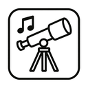 icon_music_telescope_line_art icon preview