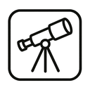 icon_music_telescope_minimal_outline icon preview