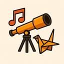 icon_music_telescope_origami icon preview