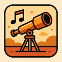 icon_music_telescope_retro icon preview