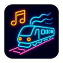 icon_music_train_neon icon preview