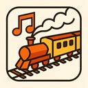 icon_music_train_origami icon preview