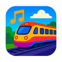 icon_music_train_vibrant_colors icon preview