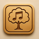 icon_music_tree_embossed icon preview