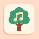 icon_music_tree_flat_pastel icon preview