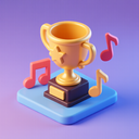 icon_music_trophy_3d_isometric icon preview