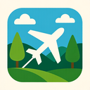 icon_nature_airplane_asymmetrical icon preview