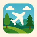 icon_nature_airplane_elegant icon preview