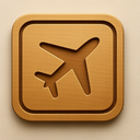 icon_nature_airplane_embossed icon preview