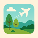 icon_nature_airplane_flat_pastel icon preview