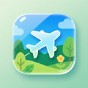 icon_nature_airplane_glassy icon preview