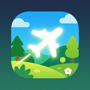icon_nature_airplane_glow_effect icon preview