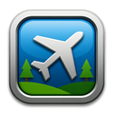 icon_nature_airplane_metallic icon preview