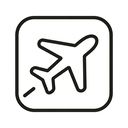 icon_nature_airplane_minimal_outline icon preview