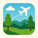 icon_nature_airplane_thin icon preview